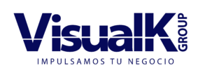 LOGO VISUALK- azul con slogan LOGO VISUALK- azul con slogan
